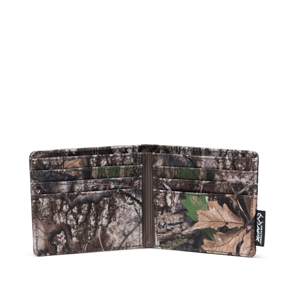 Herschel Realtree Roy Wallet Fully Opened With Card Pockets