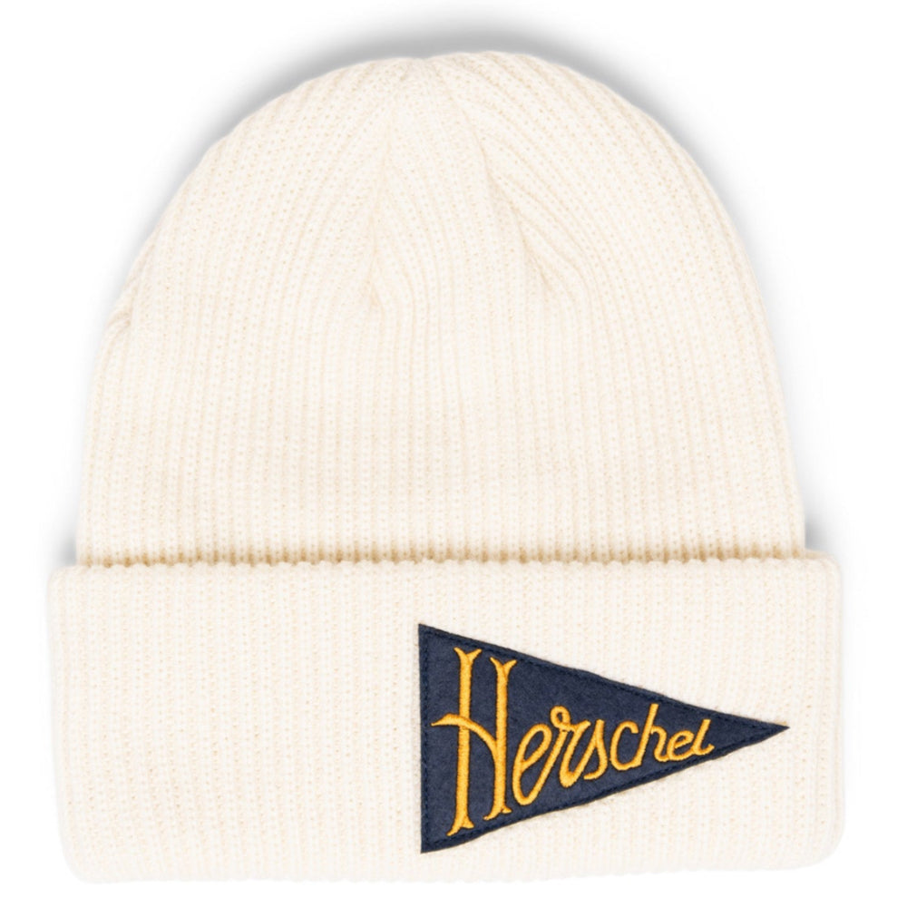 Herschel Rowan Pennant Beanie Vintage White