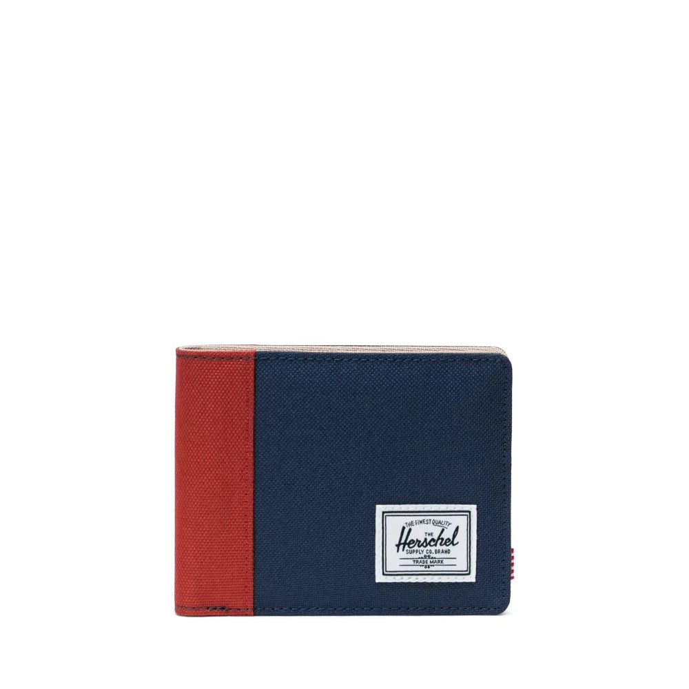 Herschel Roy Wallet Black Iris / Red / Twill Front