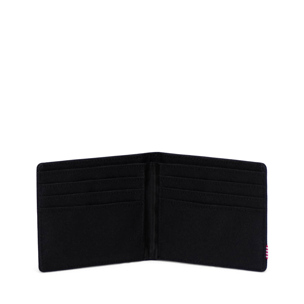 Herschel Roy Wallet Black Tonal Opened