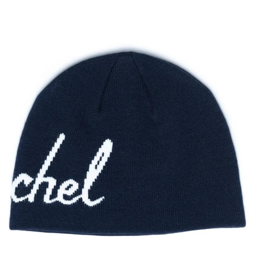 Herschel Skullcap Script Beanie Dark Navy / Blanc de Blanc