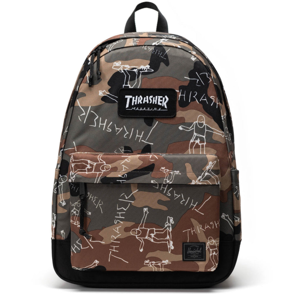 Herschel Thrasher Gonz Classic XL Backpack Woodland Camo Front