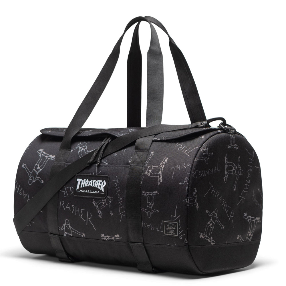 Herschel Thrasher Gonz Duffle Bag Black Angle