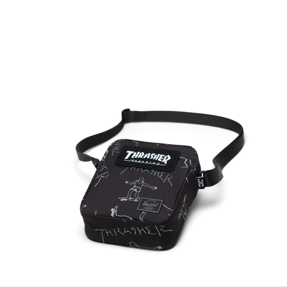 Herschel Thrasher Gonz Heritage Crossbody Black Angle