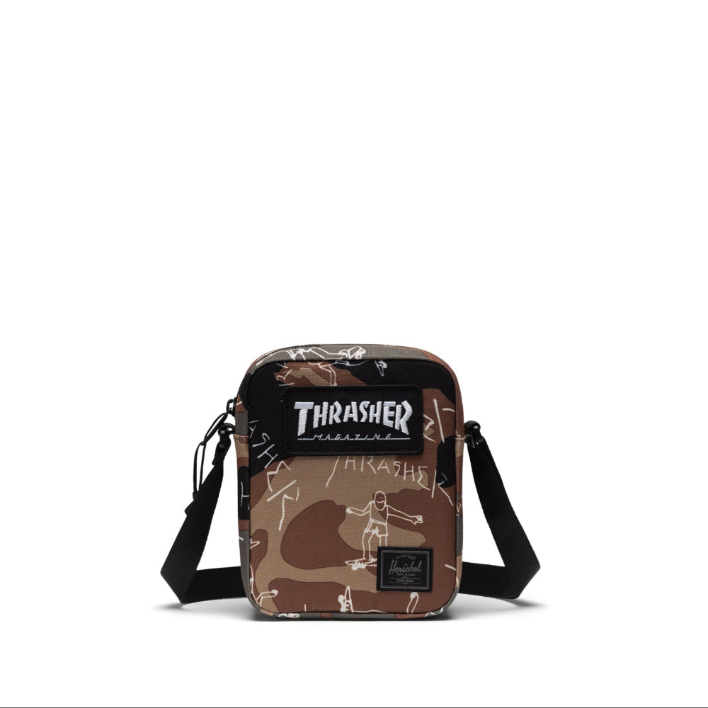 Herschel Thrasher Gonz Heritage Crossbody Woodland Camo Front