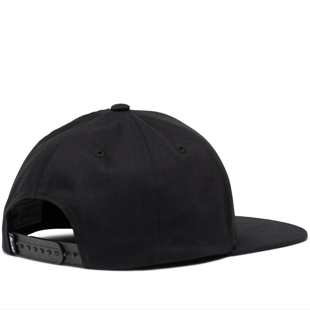 Herschel Whaler 6 Panel Cap Black Tonal Back