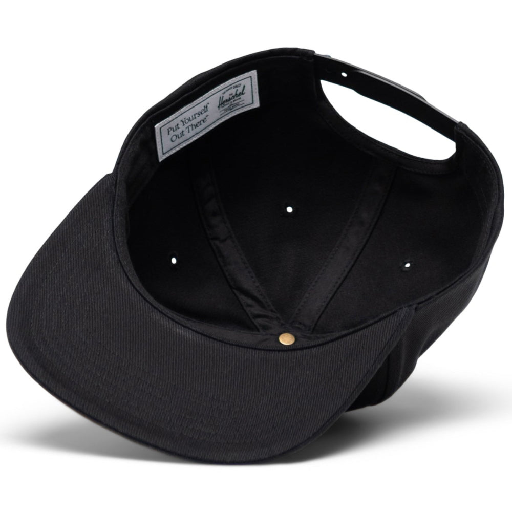 Herschel Whaler 6 Panel Cap Black Tonal Inside