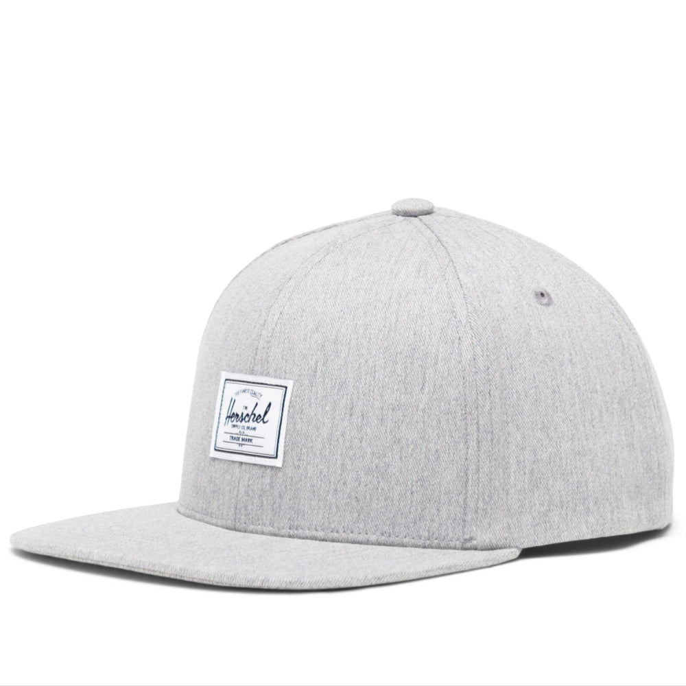Herschel Whaler 6 Panel Cap Heather Light Grey