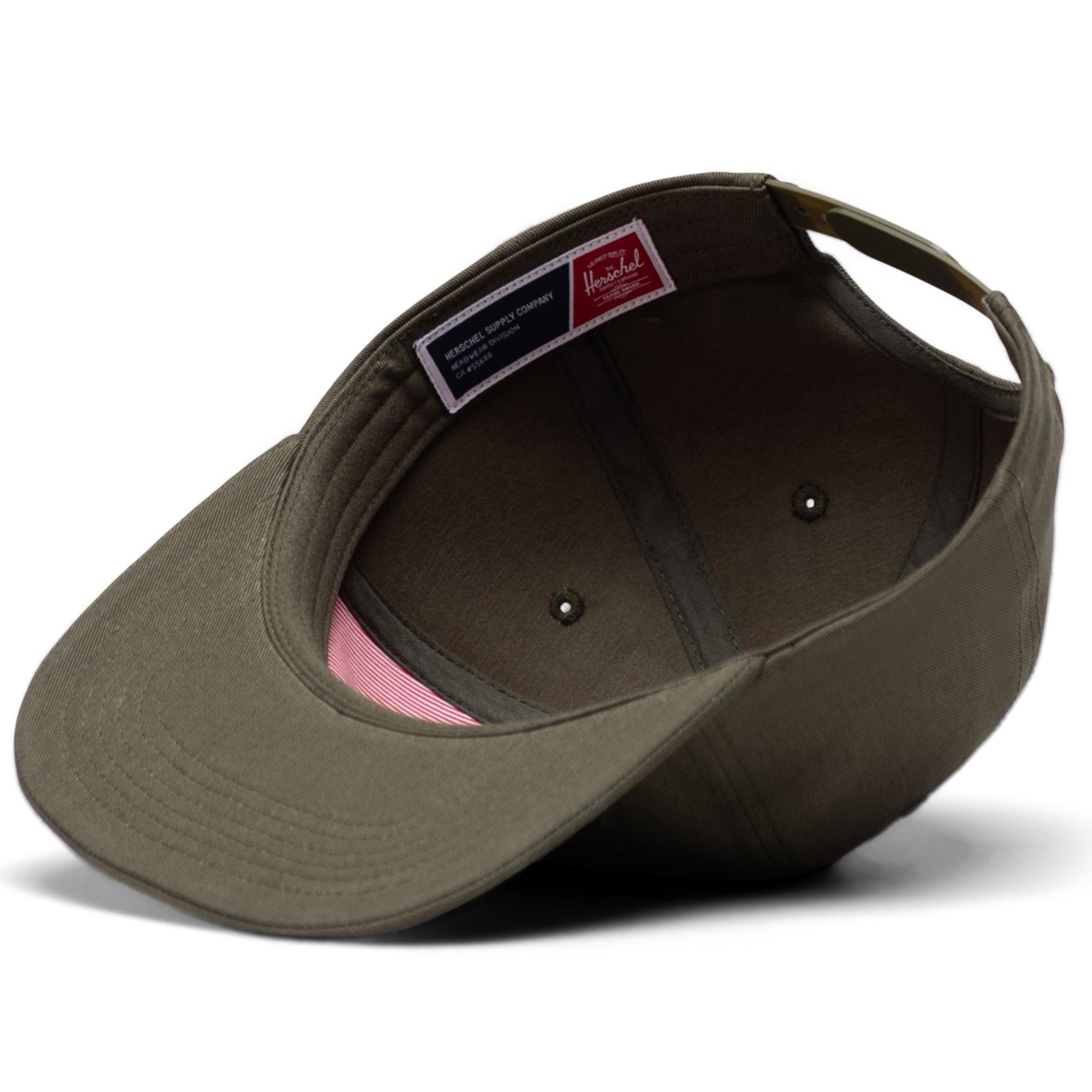 Herschel Whaler 6 Panel Cap Ivy Green Inside