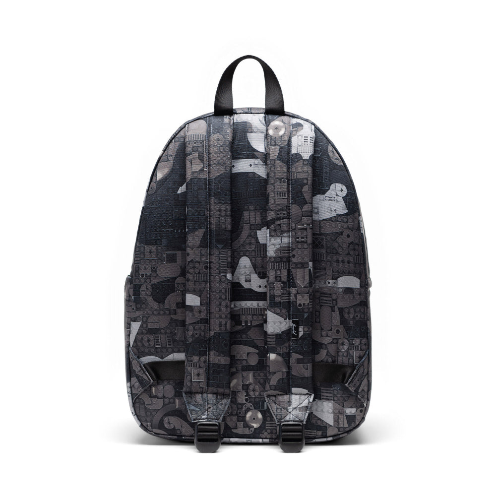 Herschel X LEGO Classic Backpack Abstract Bricks Black Back View