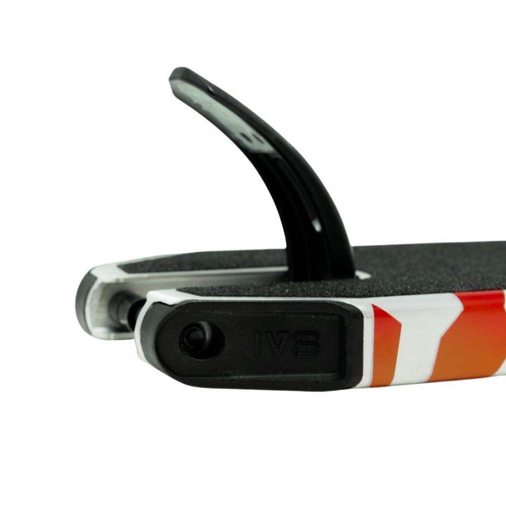 IVS Journey 4 Hydro Formed Scooter Deck Raw Red Composite Brake and Drop out system