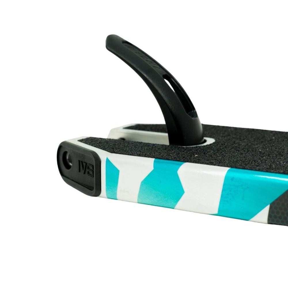 IVS Journey 4 Hydro Formed Scooter Deck Raw Teal Composite Brake and drop outs