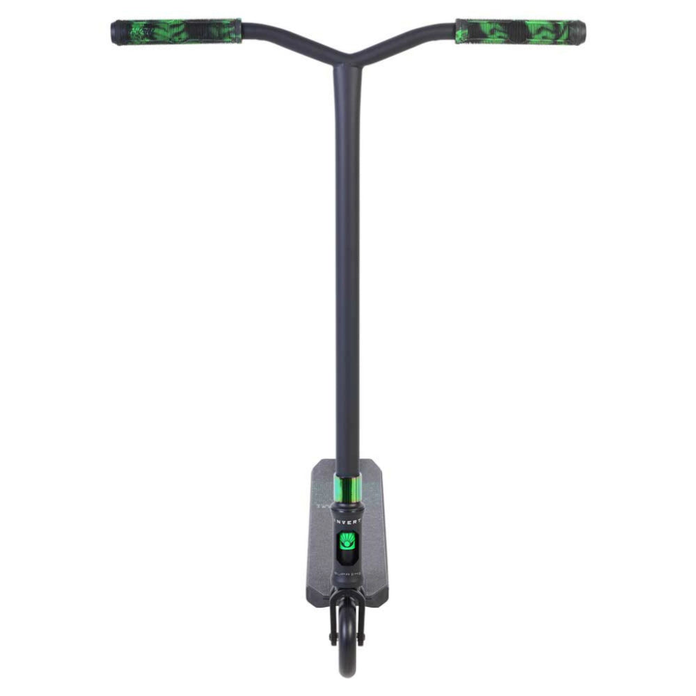 Invert Supreme 3-10-14 Scooter Complete Black Neo Green Front Hi-ten steel Bars