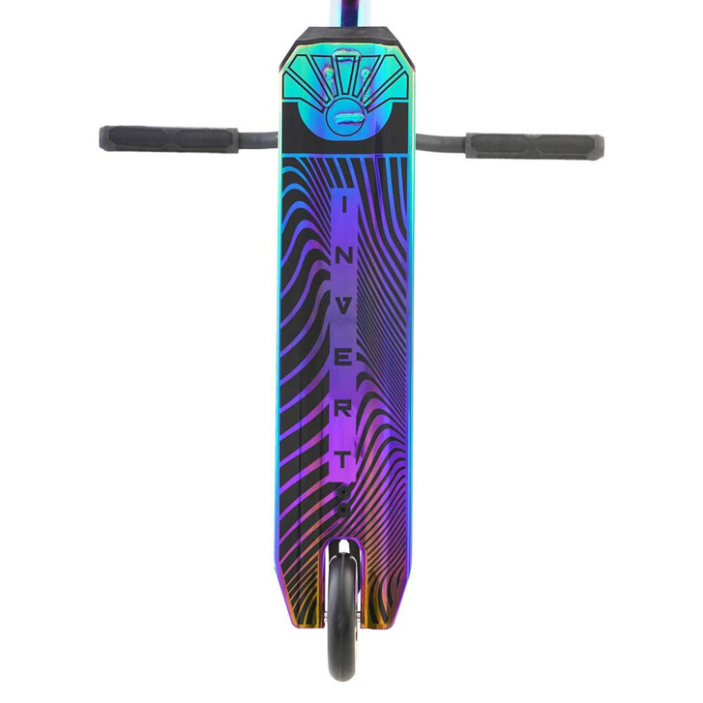 Invert Supreme 3-10-14 Scooter Complete Oil Slick Black Bottom Deck Design