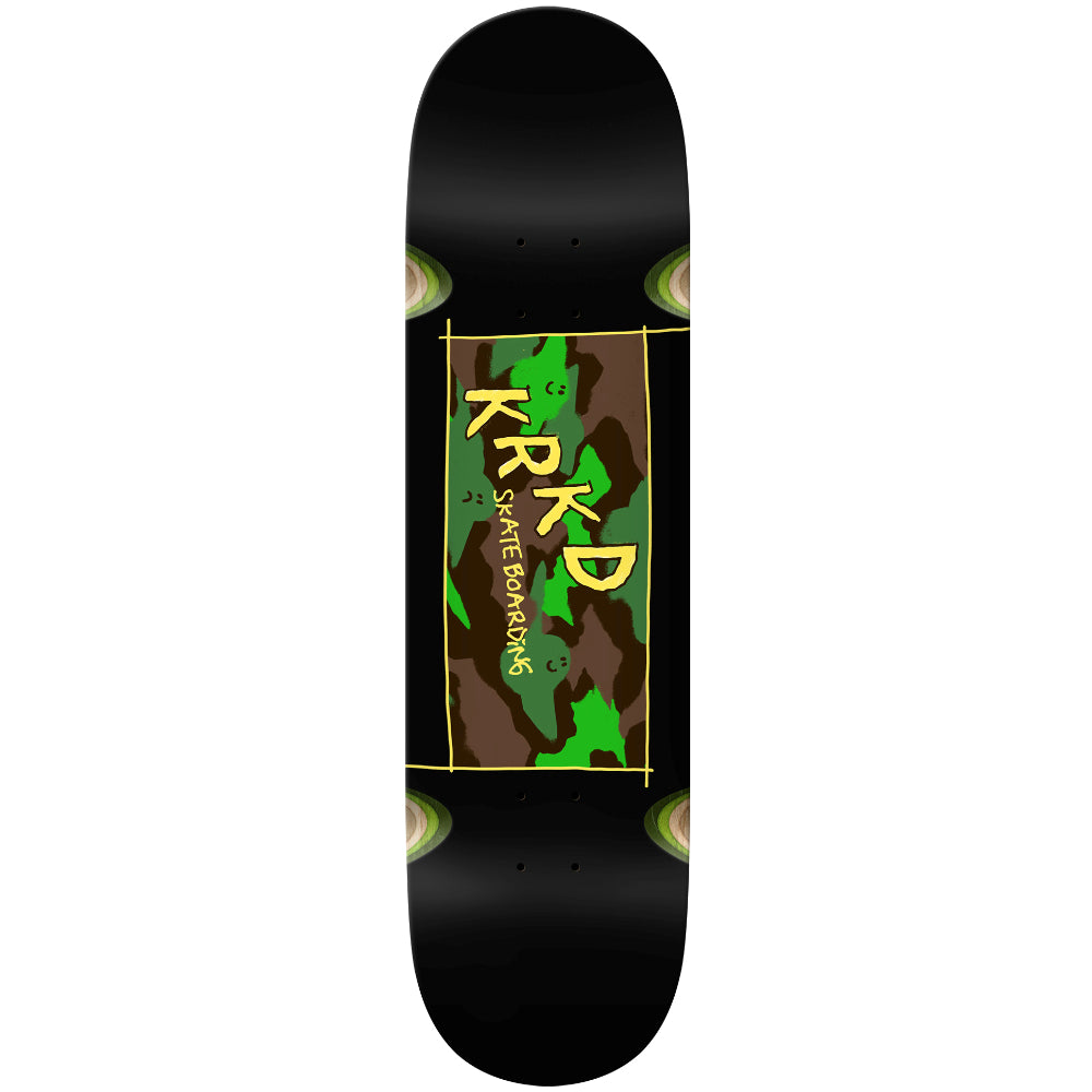 Krooked Kamo (Wheels Wells) Black Skateboard Deck