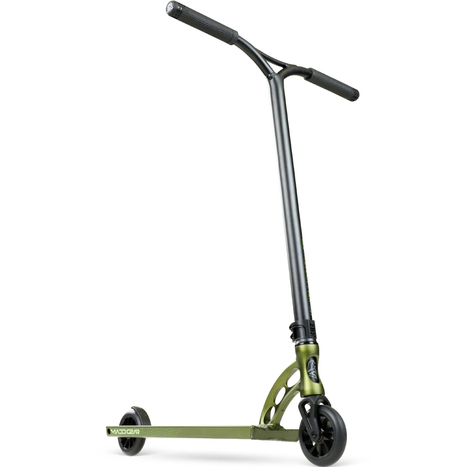Madd Gear MGO Origin 550 Complete Scooter Fatigue Olive Green Real Right View from bottom
