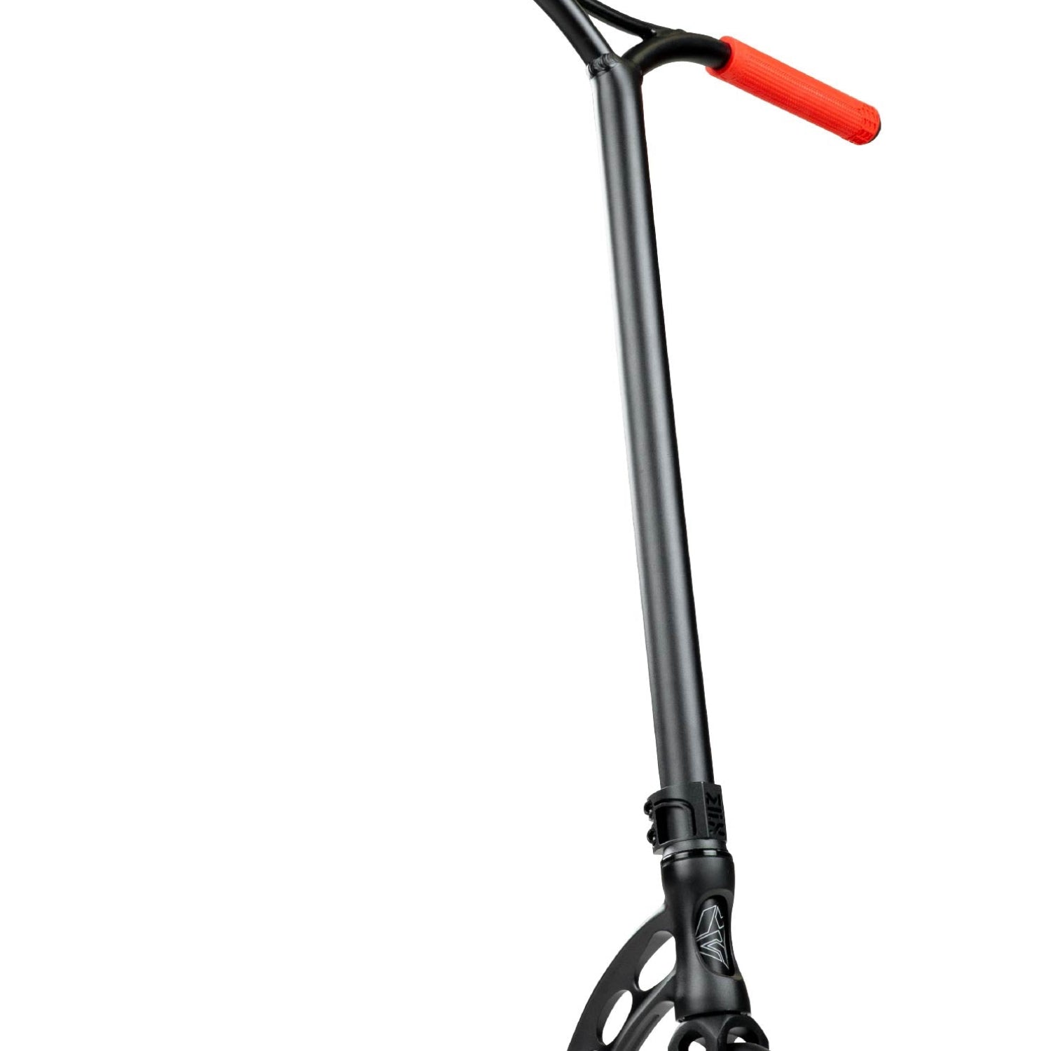 Madd Gear MGO Origin 500 Complete Scooter Trigon Red Right Angle Bottom View