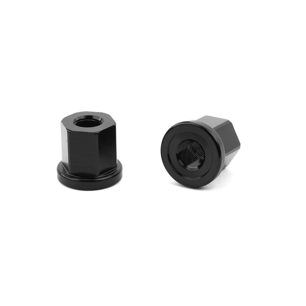 Mission Alloy Axle Nuts Black 3/8