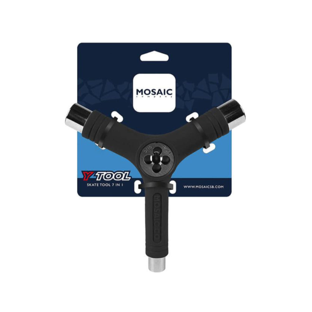Mosaic Y Skateboard Tool With Re-Threader Black
