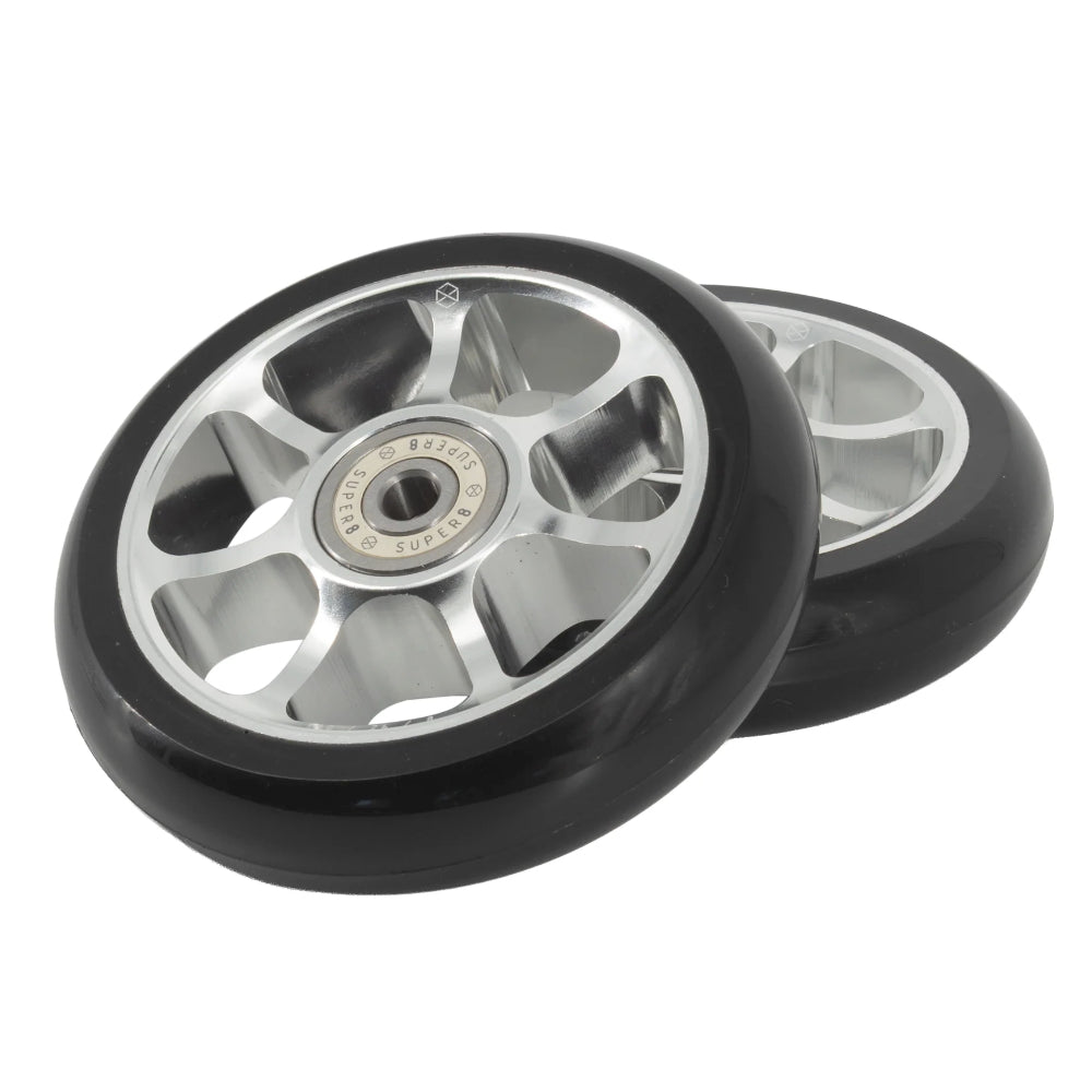 Native Format 110mm Scooter Wheels With SUPER8 Bearings Raw Pair