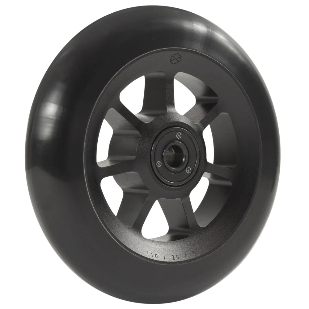 Native Profile Freestyle Scooter Wheels Black On Black Angle View