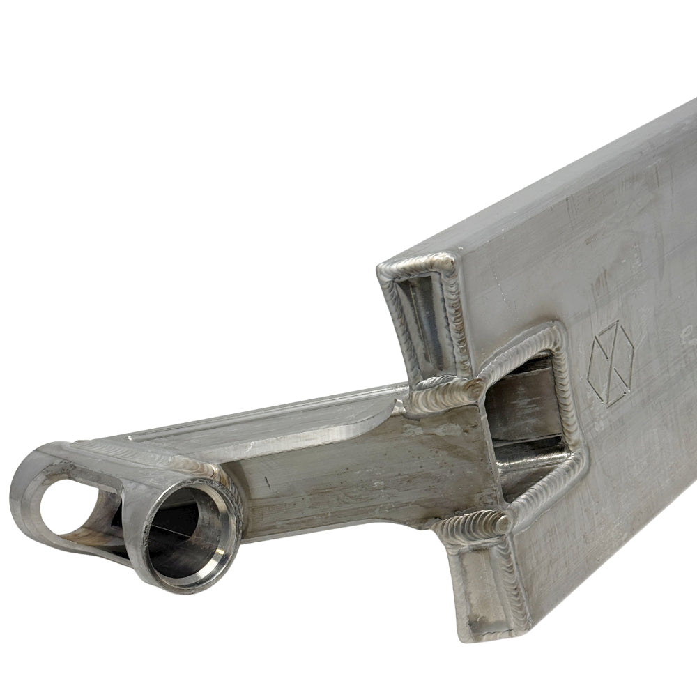 Native Ventura 2026 Pro Street Scooter Deck Raw Bottom Down Tube Close Up