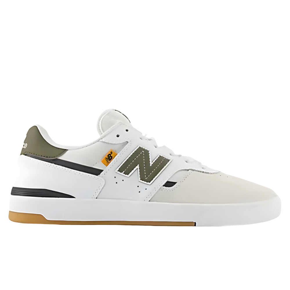 New Balance Numeric 306 Jamie Foy Cup Sole Shoes White Green Outside View