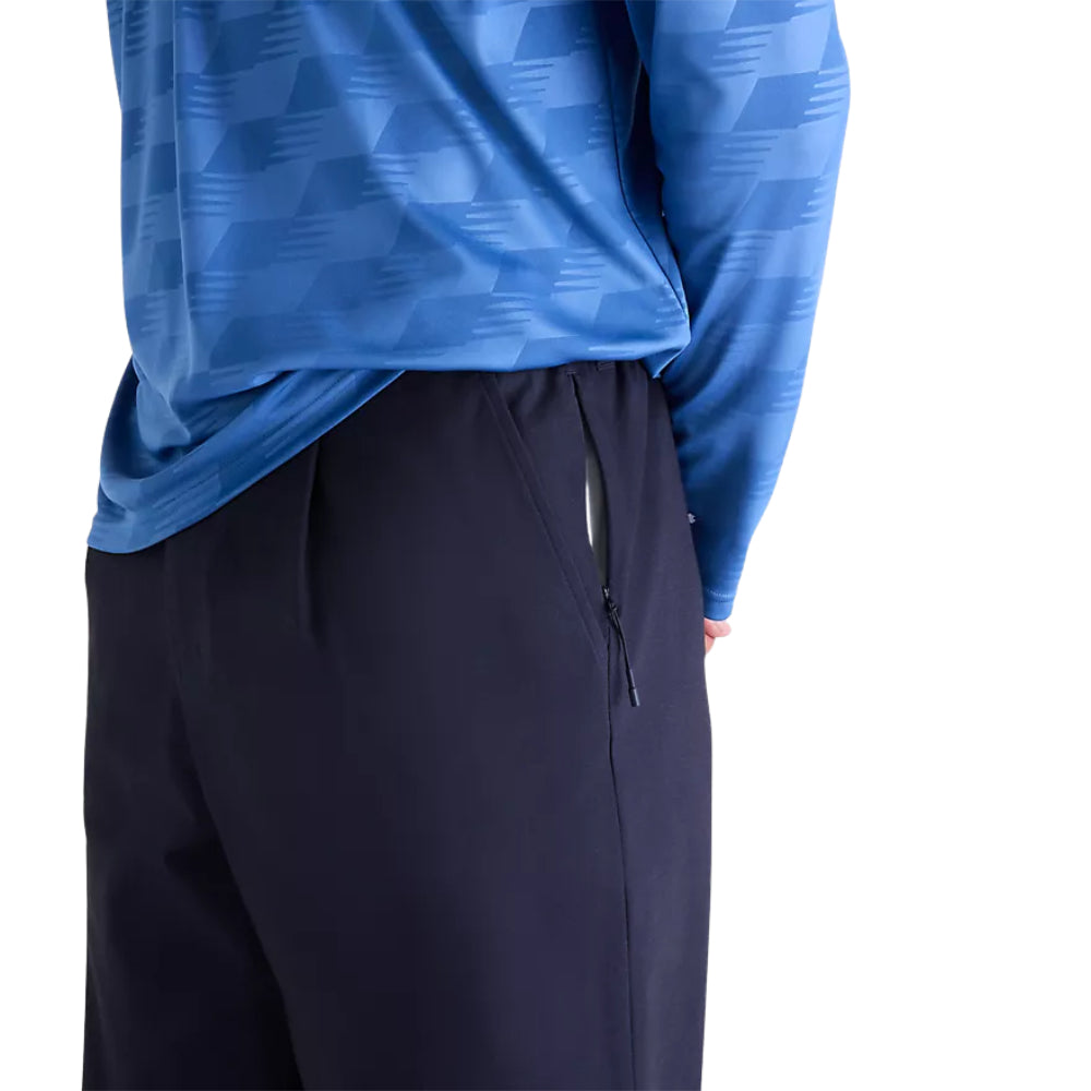 New Balance Numeric Pleated Standard Pants Dark Night Blue Side Zip Pocket