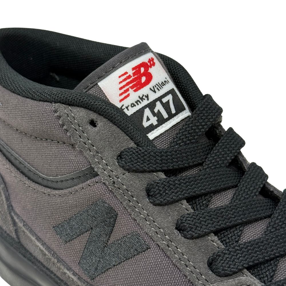 New Balance Numeric 417 Franky Villani Black / Black Shoes Close-up