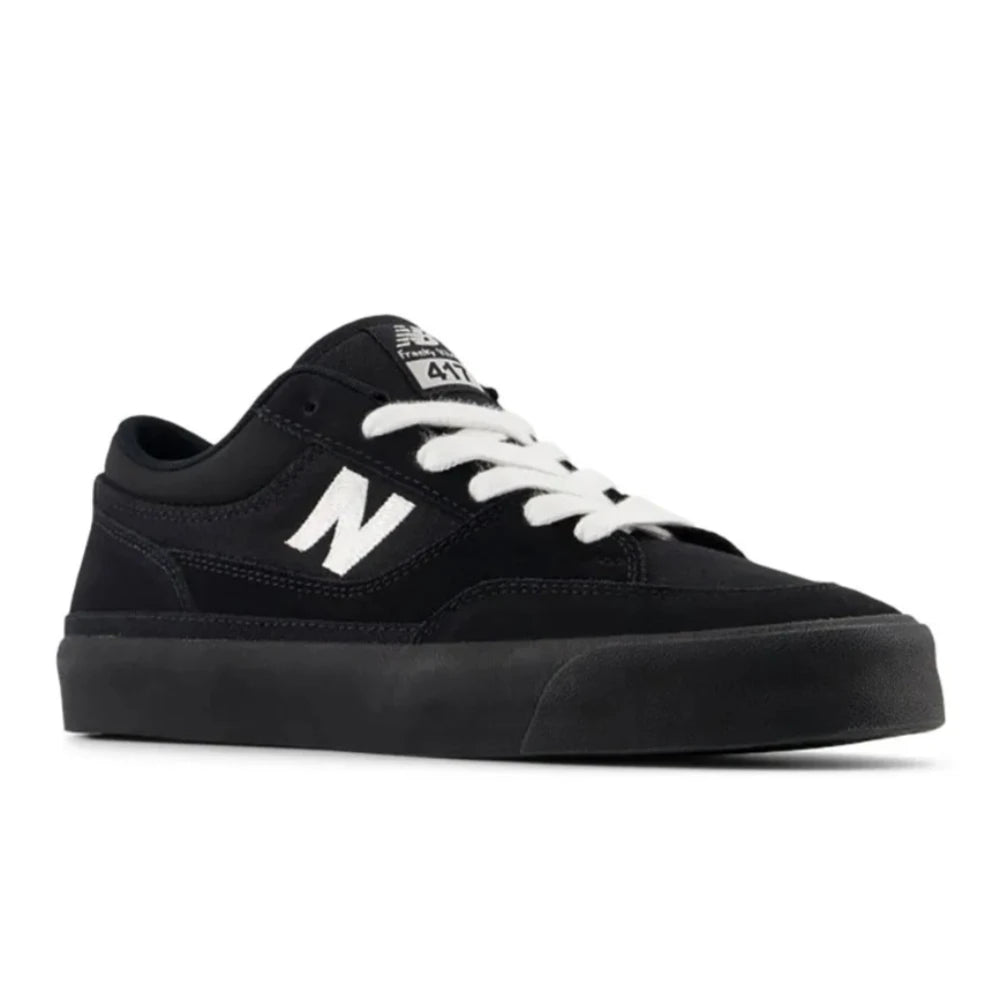 New Balance Numeric Franky Villani 417 Low Black With White Shoes Angle
