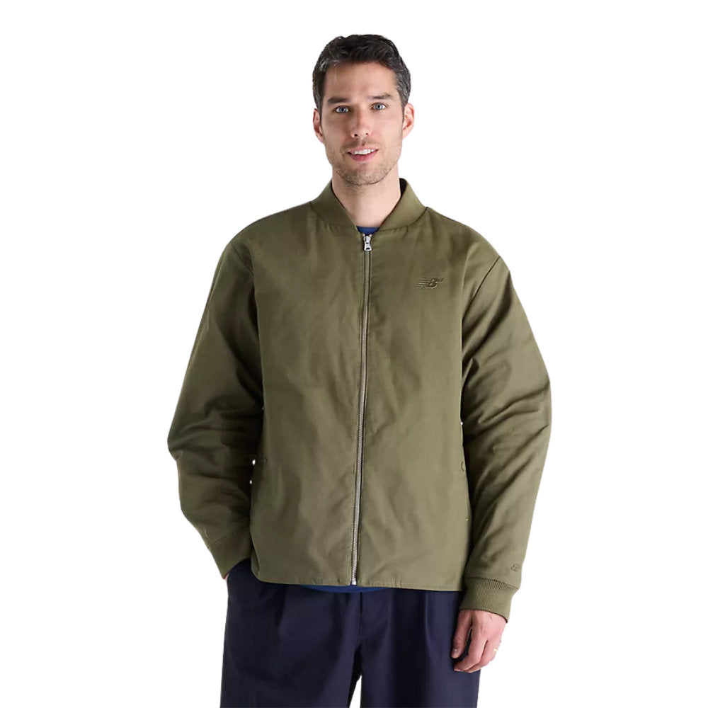 New Balance Numeric Thermal Jacket Wakame Green Front Model View