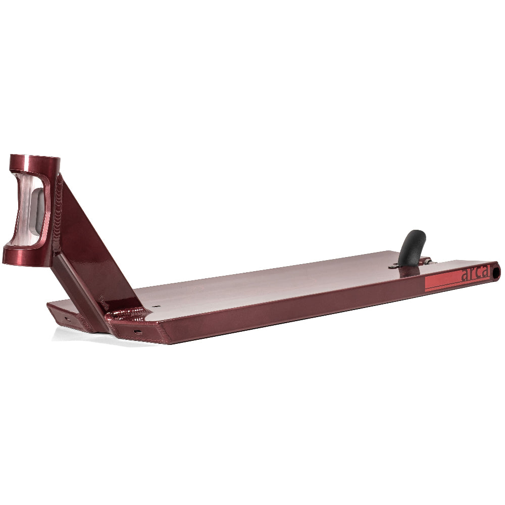North Scooters Arca 6.75 Street Deck Trans Wine Red Left View