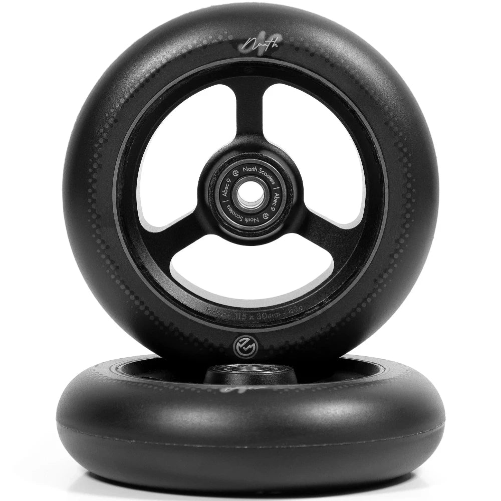 North Scooters Index 115x30mm Scooter Wheels Black