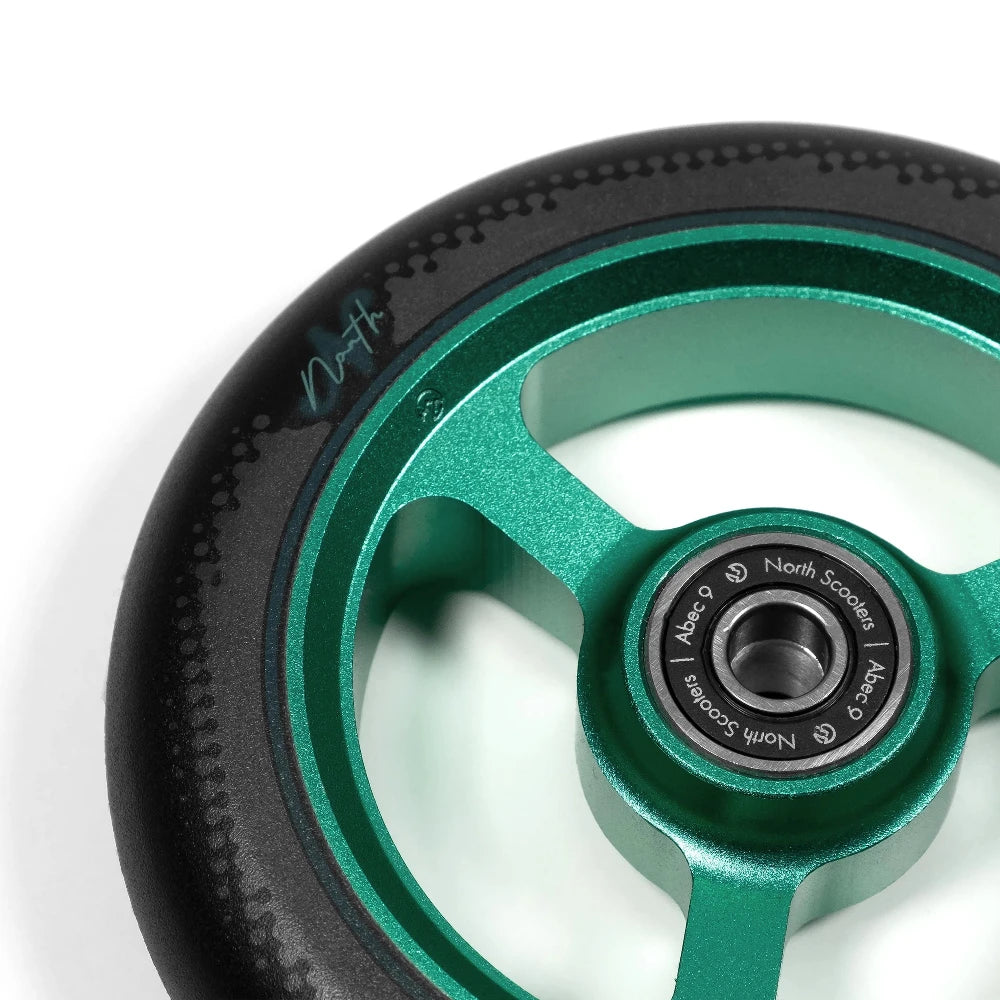 North Scooters Index 115x30mm Scooter Wheels Close Up With Side Print