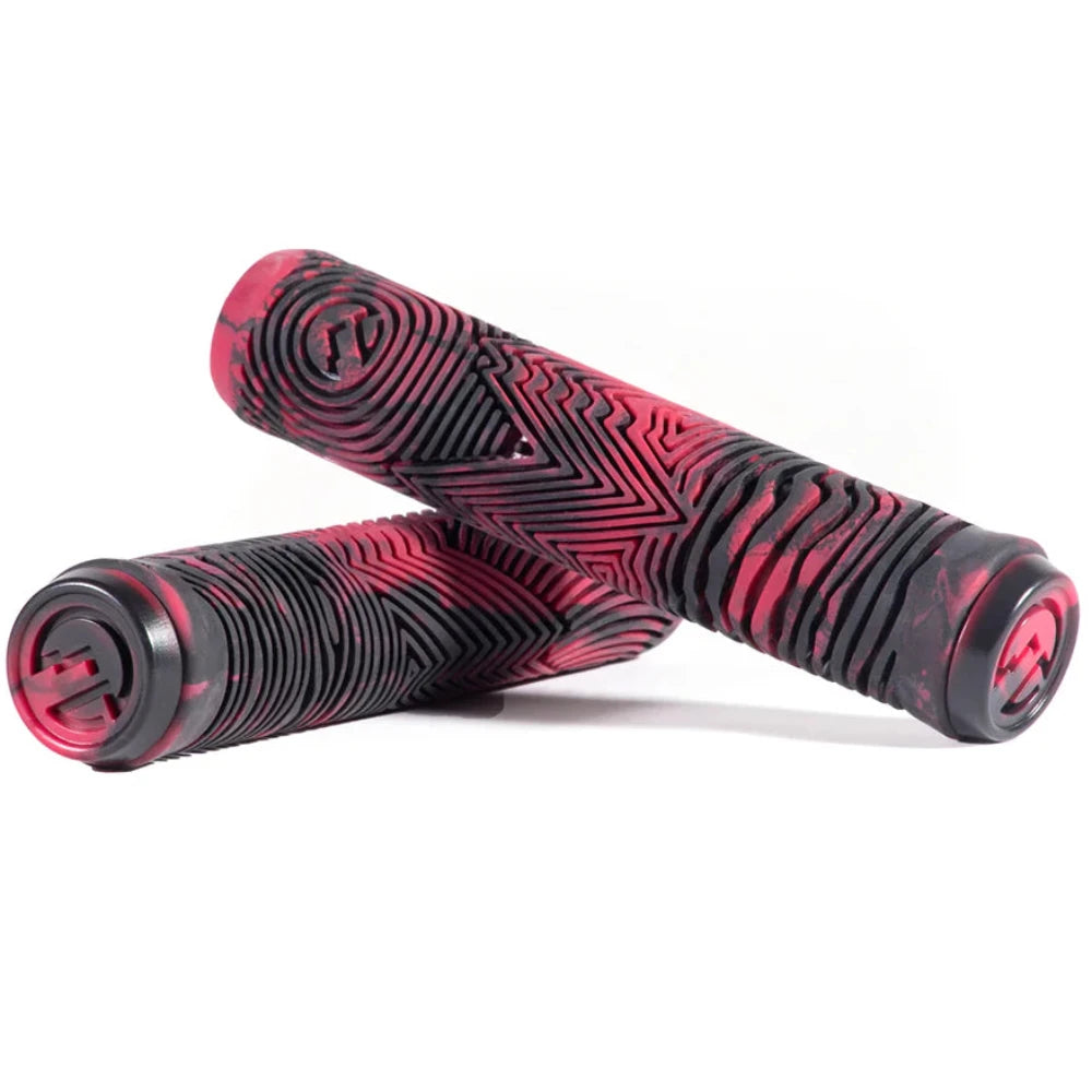 North Scooters Industry Grips Black / Red Swirl