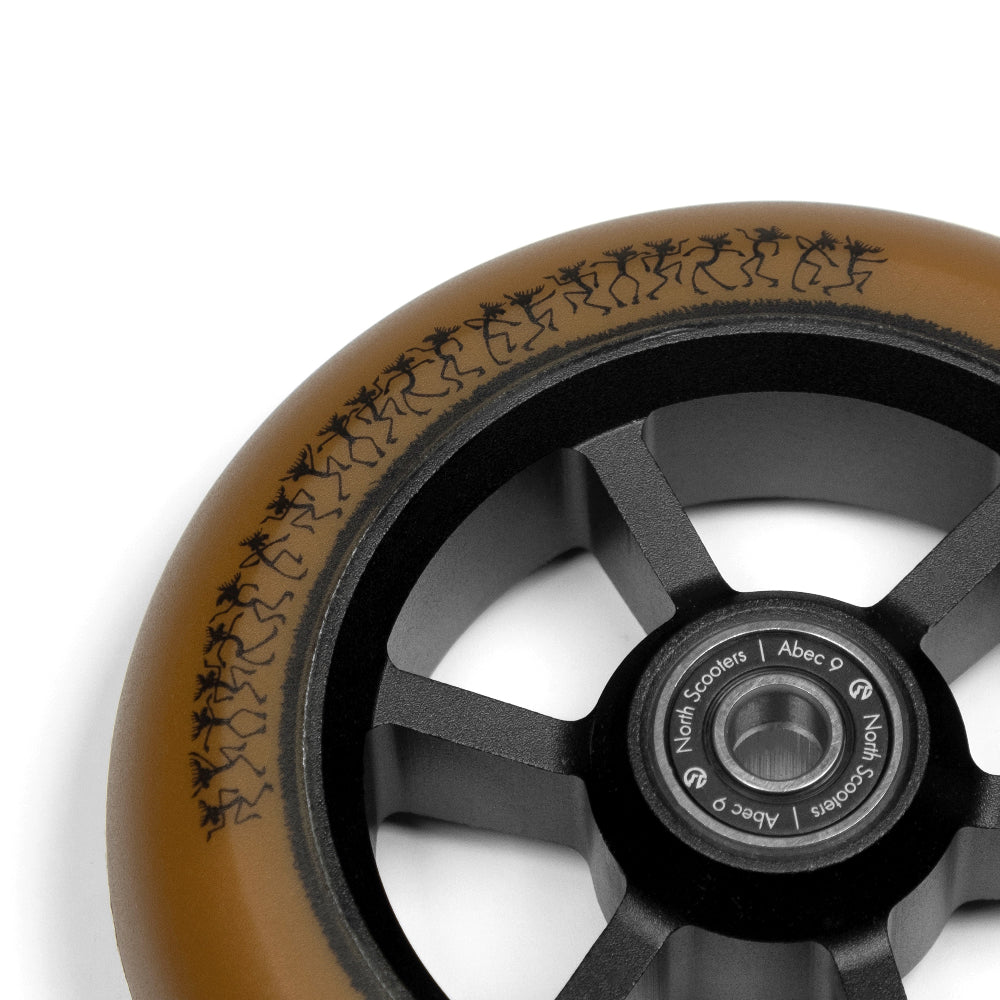North Scooters Jon Dev Sig. Scooter Wheels Design Close Up