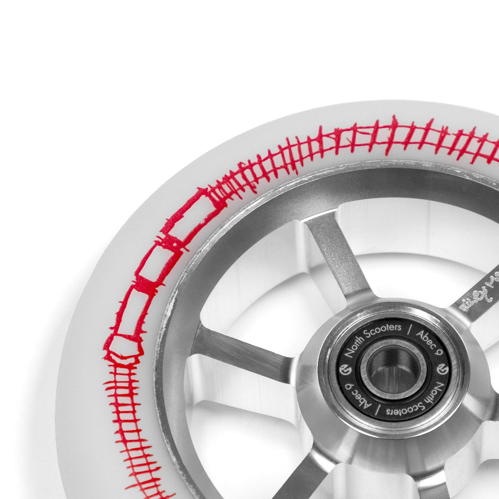 North Scooters Riley Maltais Sig. 115X30mm Scooter Wheels Design Close Up