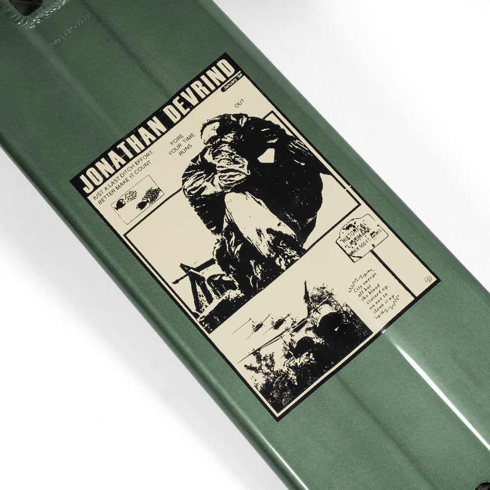 North Scooters Unity 6.5in Jon Devrin Signature Scooter Deck Forest Transparent Bottom Design