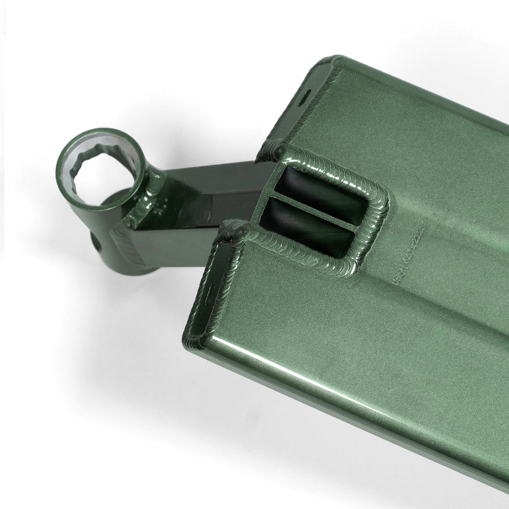 North Scooters Unity 6.5in Jon Devrin Signature Scooter Deck Forest Transparent Front Bottom