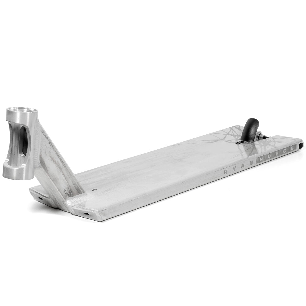 North Scooters Unity 6.5in Ryan Ruegg Signature Scooter Deck Raw Left Side
