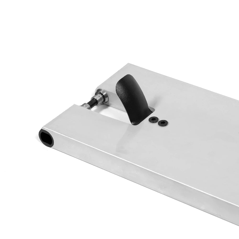 North Scooters Willow V2 G5 Scooter Deck Raw Steel Fender Brake Back View