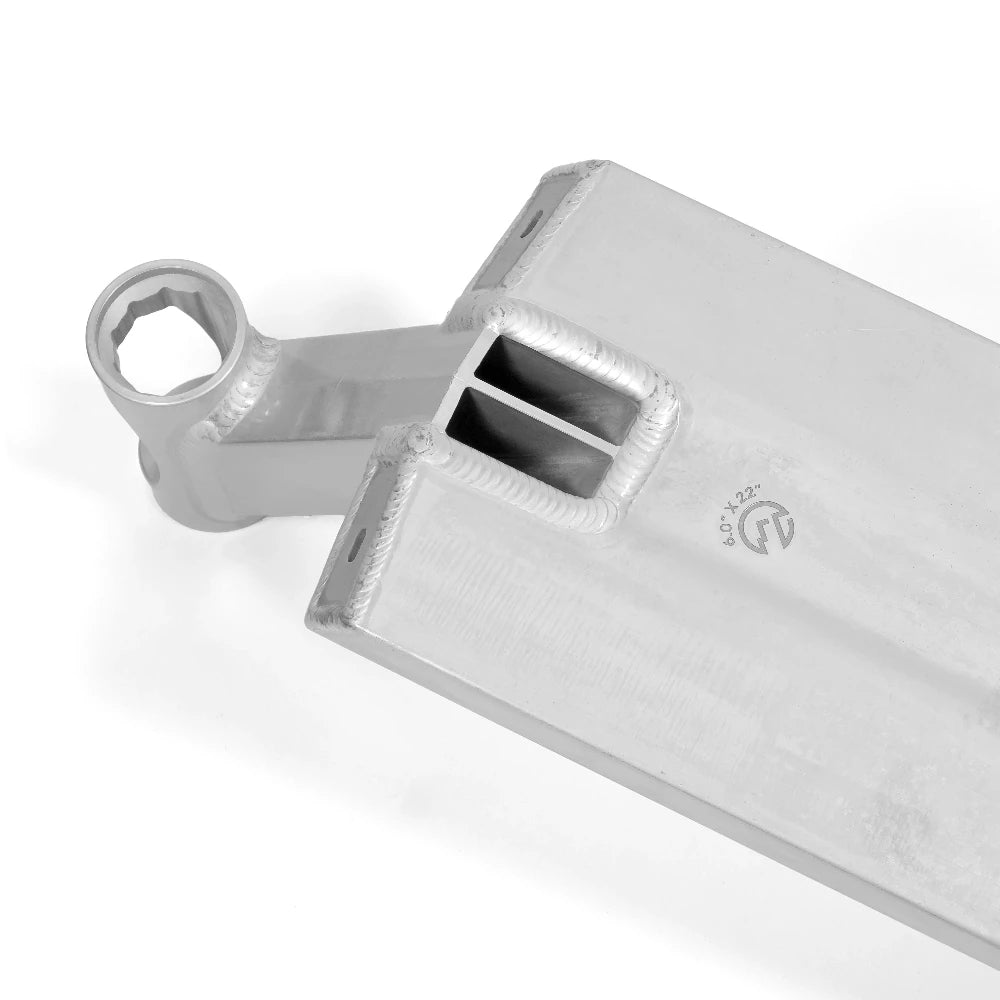 North Scooters Willow V2 G5 Scooter Deck Raw Front Bottom Close Up