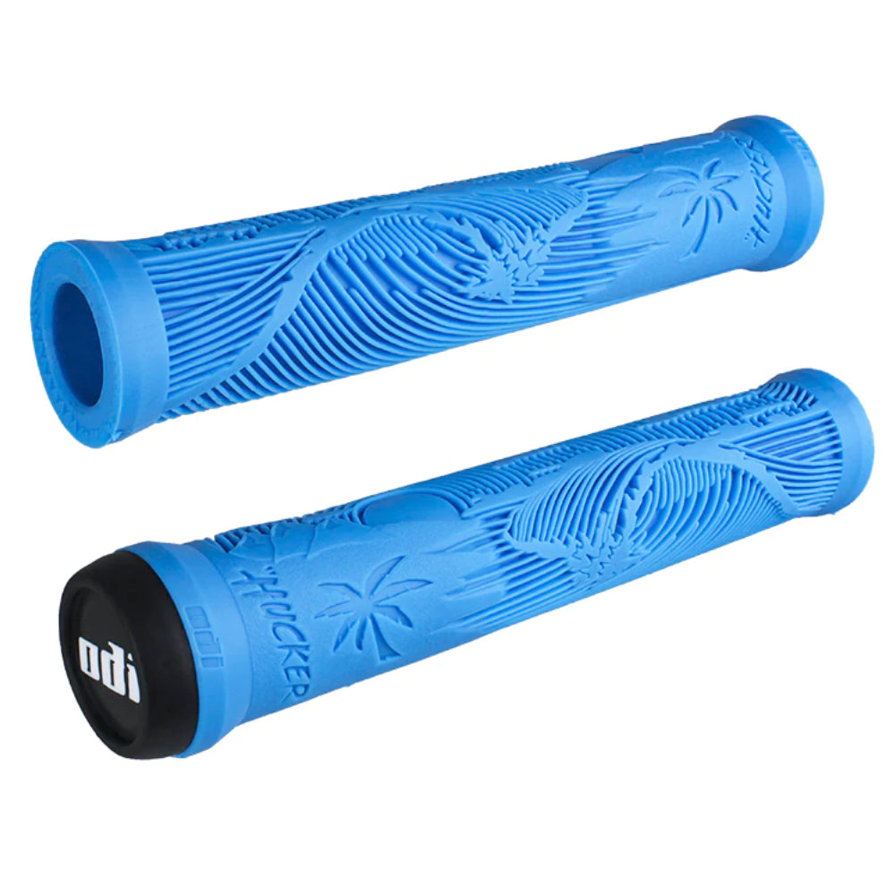 ODI Hucker Grips Flangeless Light Blue