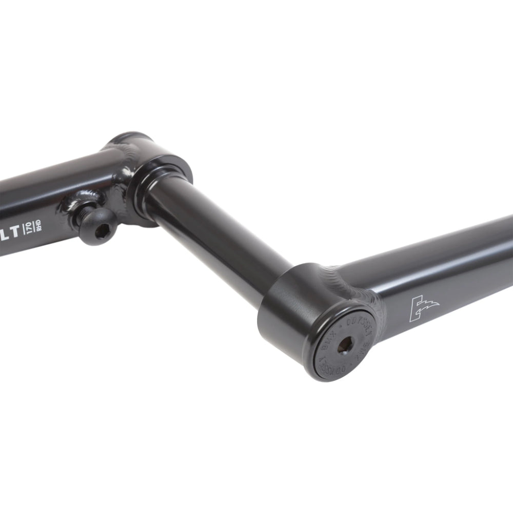 Odyssey Thunderbolt BMX Cranks Rustproof Black Close Up View