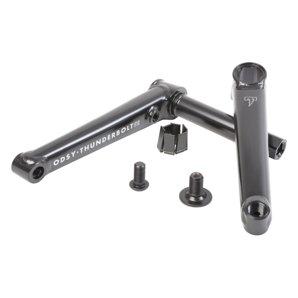 Odyssey Thunderbolt BMX Cranks Rustproof Black Parts View