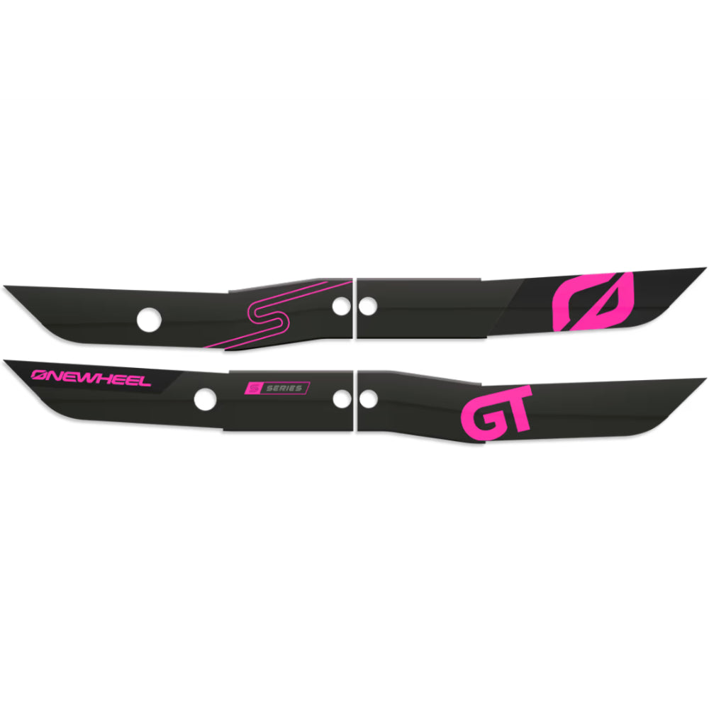 Onewheel Recurve Rail Guards For GT S-Series Black Fuchsia Pink