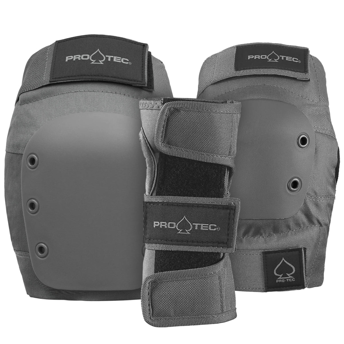PRO-TEC Junior Protections Street Gear 3-Pack Pad Set Grey