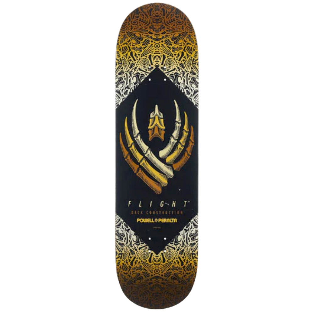 Powell Peralta Bones Flight Yellow 8.75 - Skateboard Deck