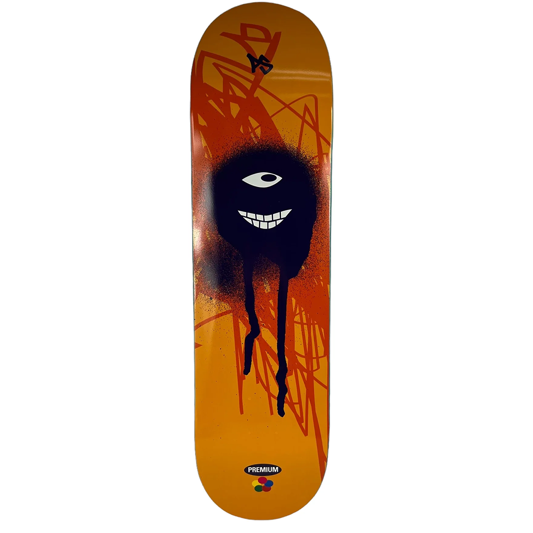 Premium Spraypaint Orange - Skateboard Deck