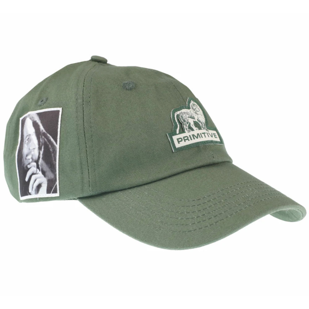 Primitive Bob Marley Trenchtown Green Hat Right Side
